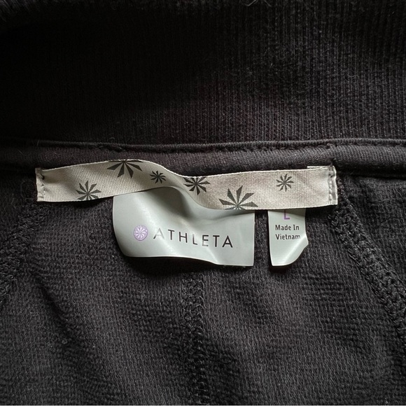 Athleta TALL/LONG Black Zip Up Hoodie - Picture 3 of 4